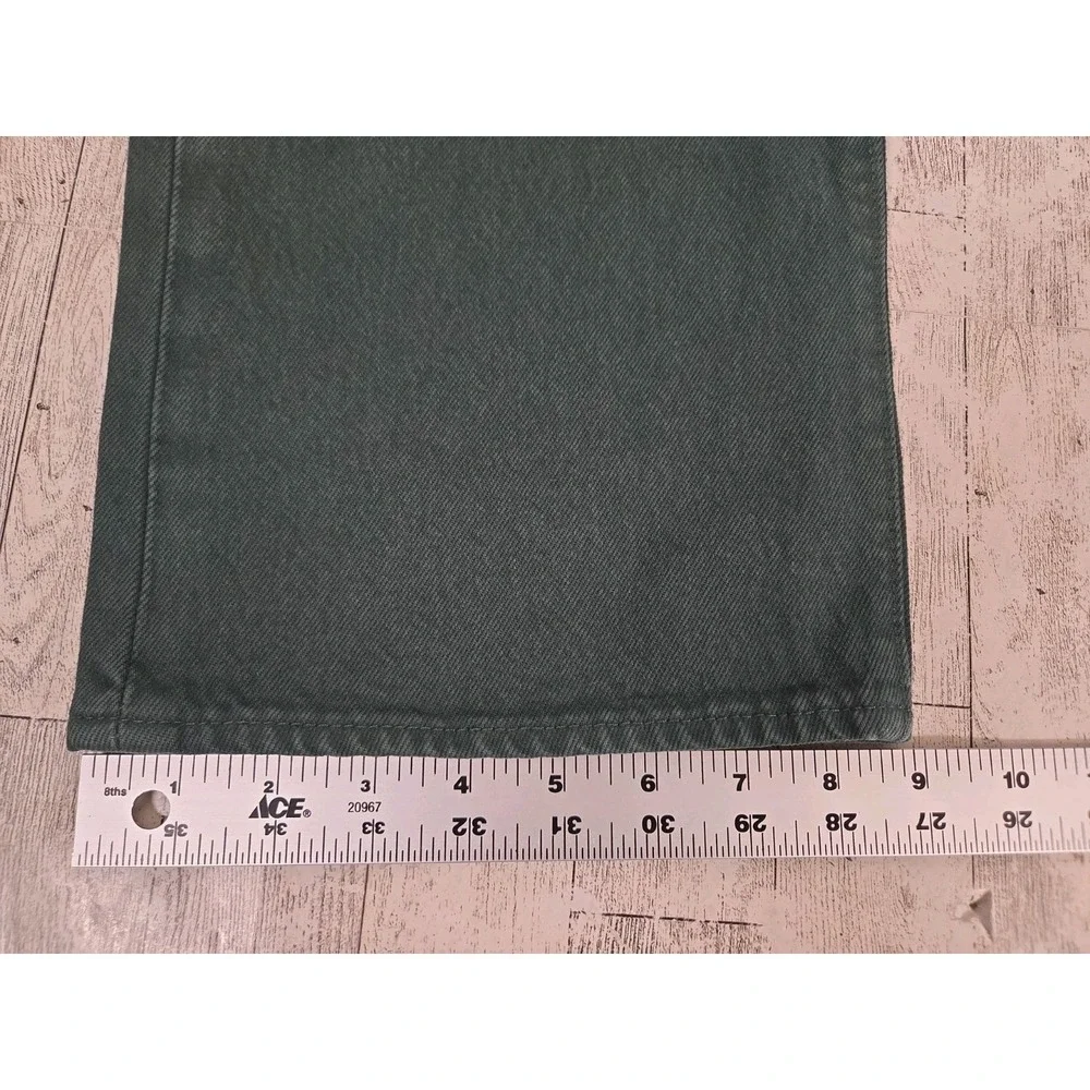 Levi's 501 Mens Jeans 38x30 Sits at Waist Relaxed Thigh Straight Leg GREEN